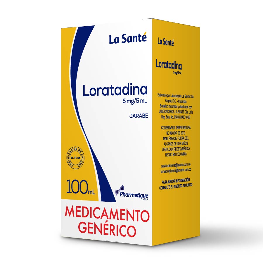 Imagen de Loratadina 5mg/5ml la sante jarabe