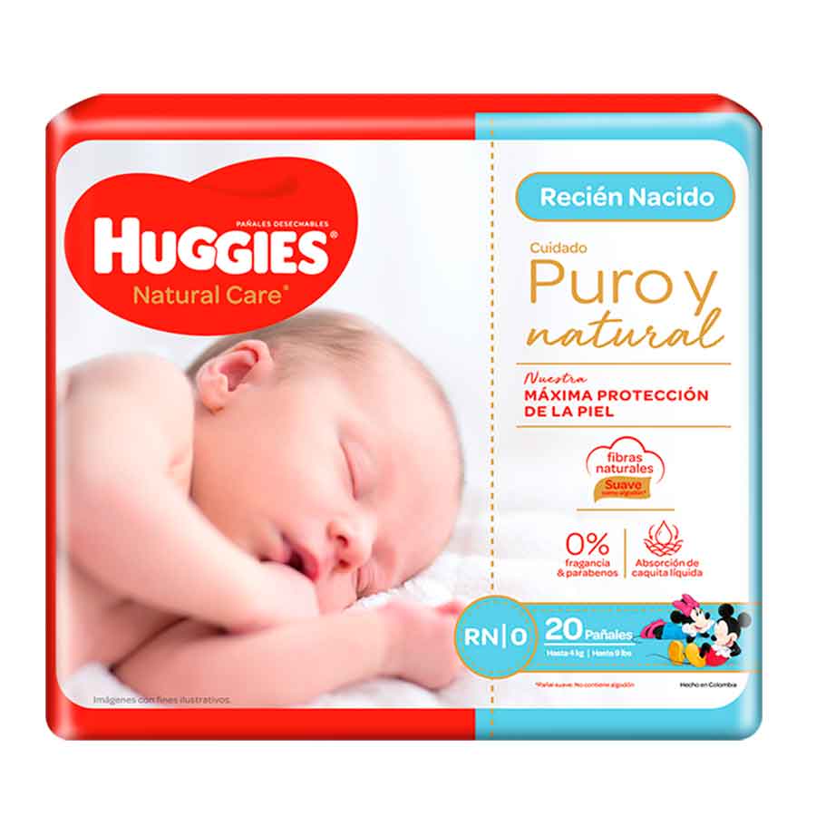 Imagen de Pañal huggies primeros 100 días recien nacido 20 unidades