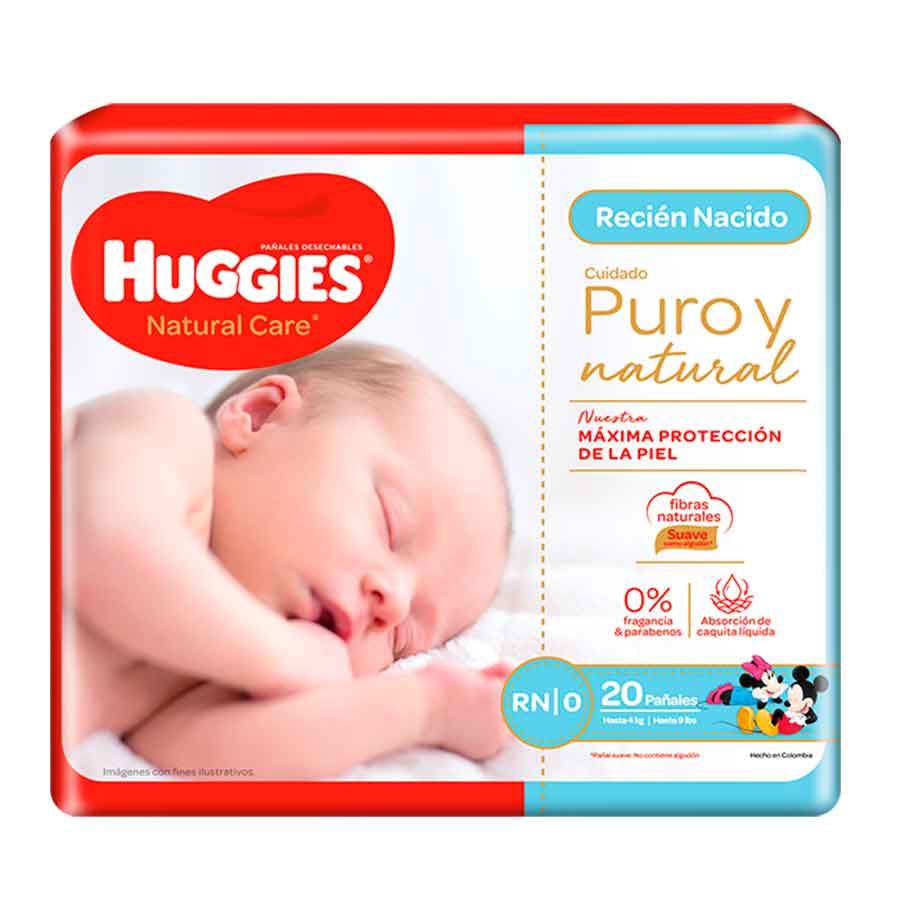 Imagen de Pañal Huggies Primeros 100 Días Recien Nacido 20 Unidades