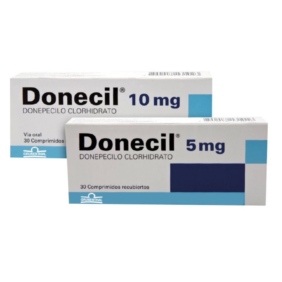 Imagen para  DONECIL 5 mg GRUNENTHAL x 30 Comprimido Recubierto                                                                              de Pharmacys