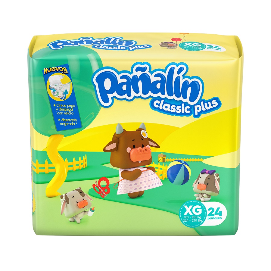 Imagen de Pañal pañalin clasico plus xgrande x 24