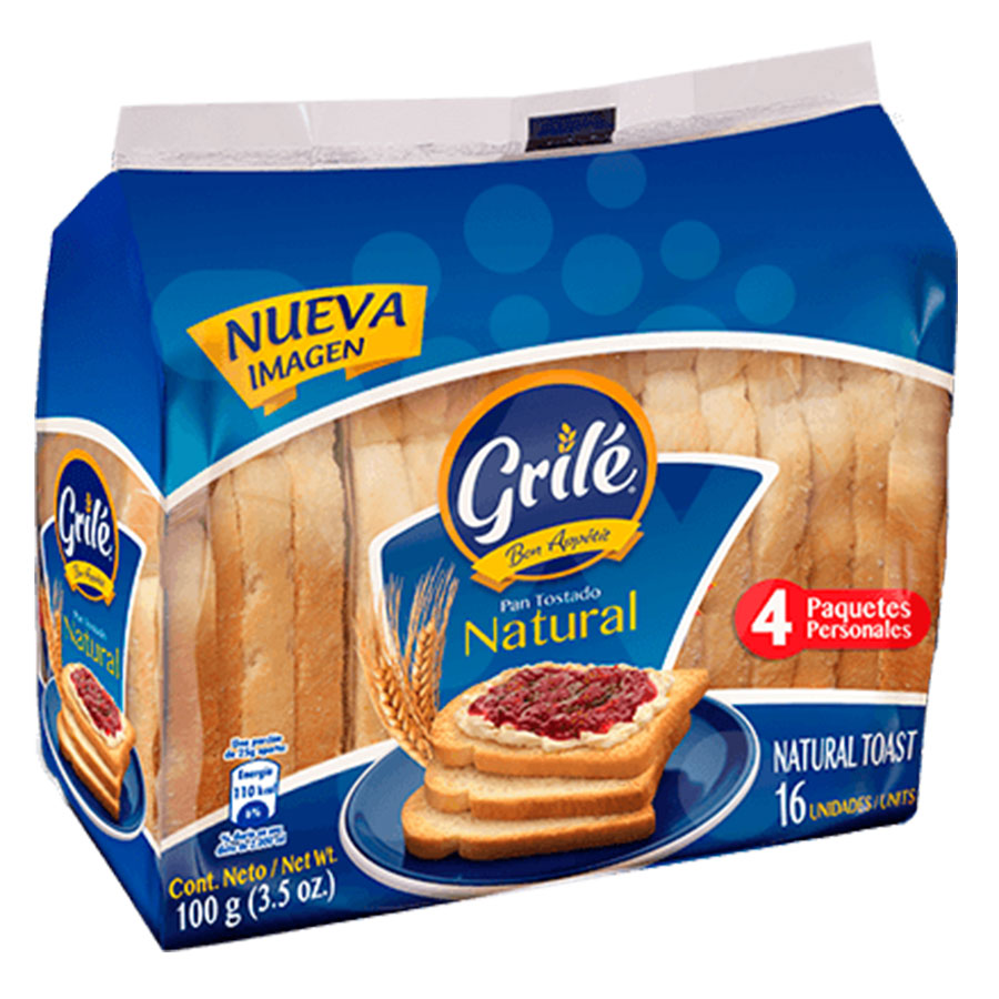 Imagen de  Tostadas GRILE Natural 13682 100 g