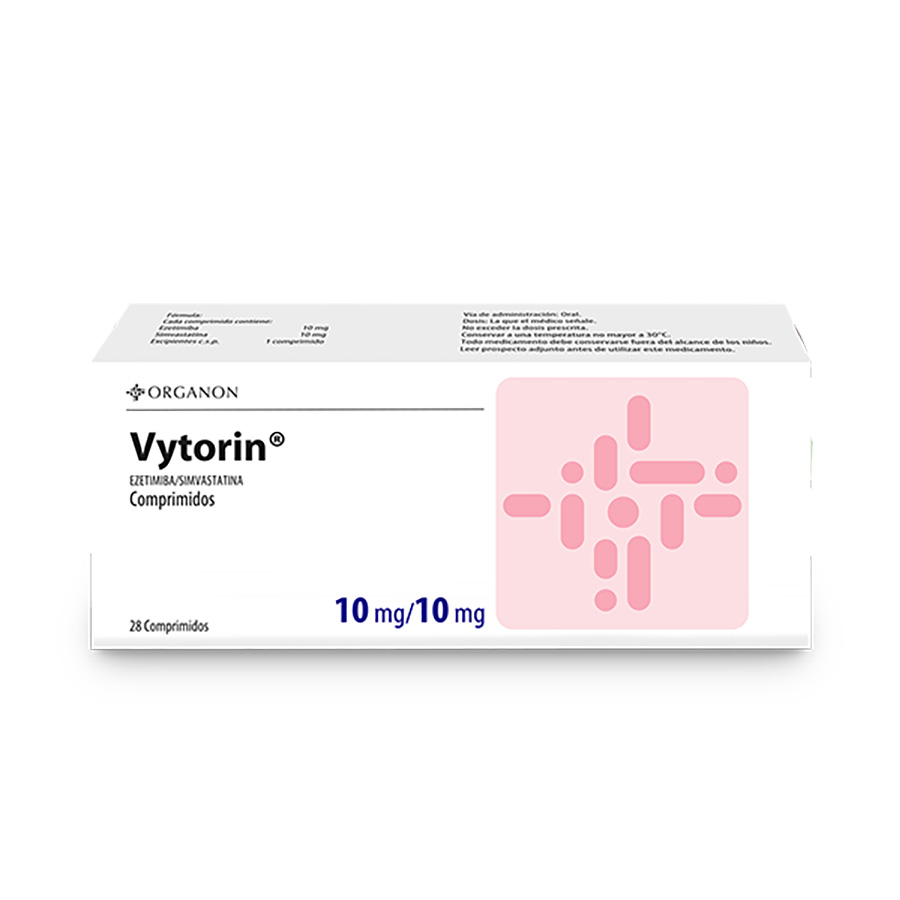 Imagen para Vytorin 10/10mg dyvenpro representacion organon cardio                                                                           de Pharmacys