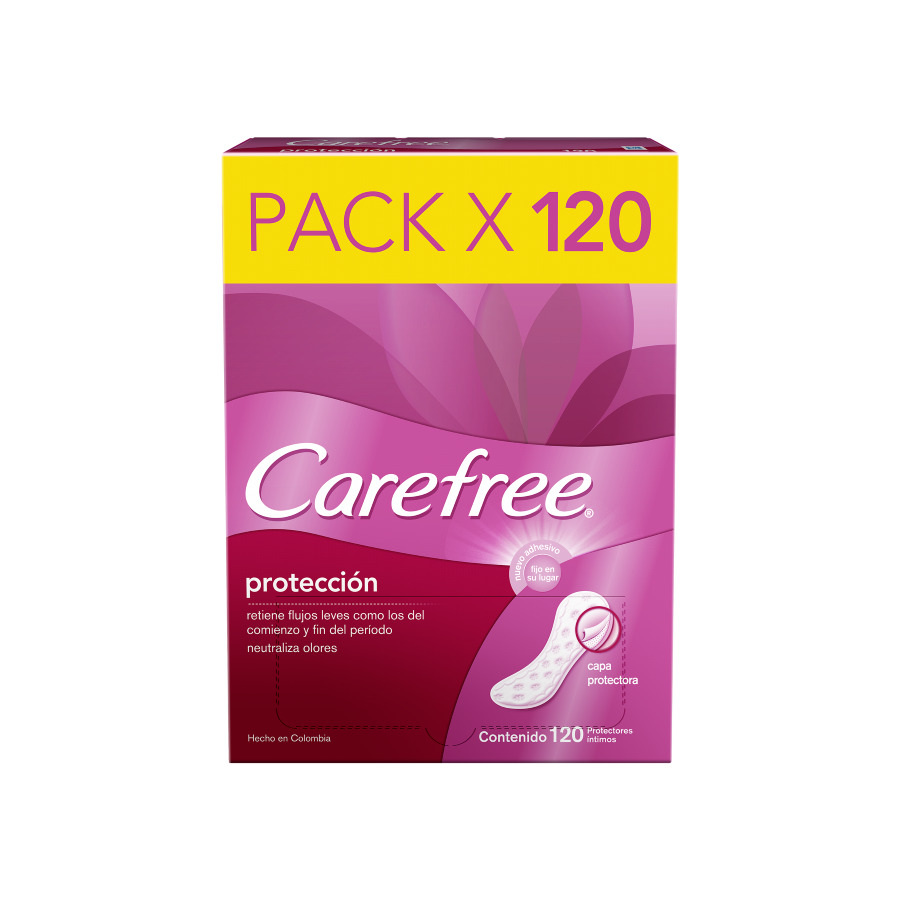 Imagen de Protectores Diarios Carefree Regular 120 u