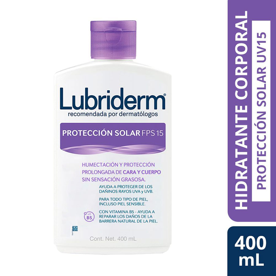 Imagen de Crema protectora solar lubriderm fps 15 400 ml
