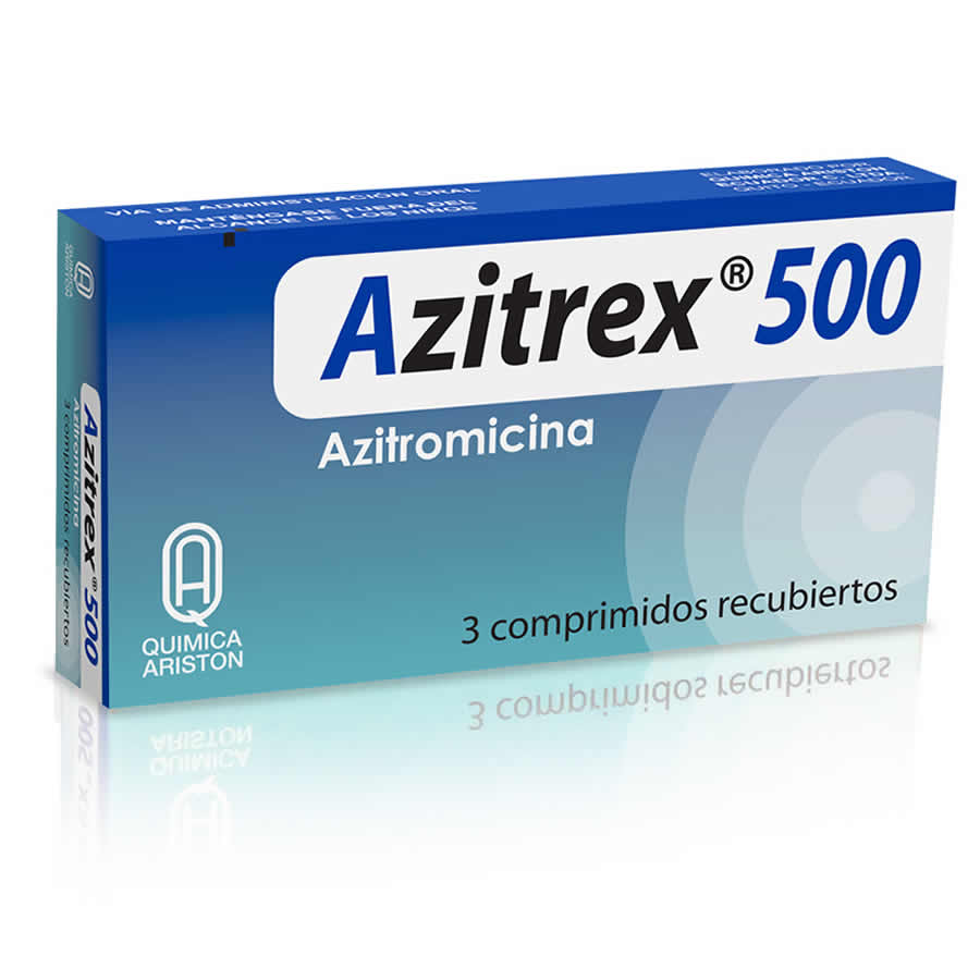 Imagen para  AZITREX 500 mg QUIMICA ARISTON x 3 Tableta                                                                                      de Pharmacys