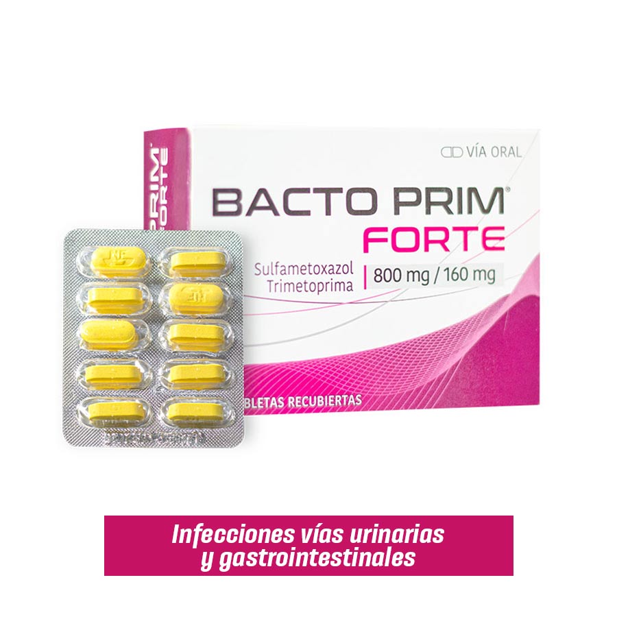 Imagen para Bacto-prim 800/160mg Neo-farmaco Tabletas Recubiertas                                                                            de Pharmacys