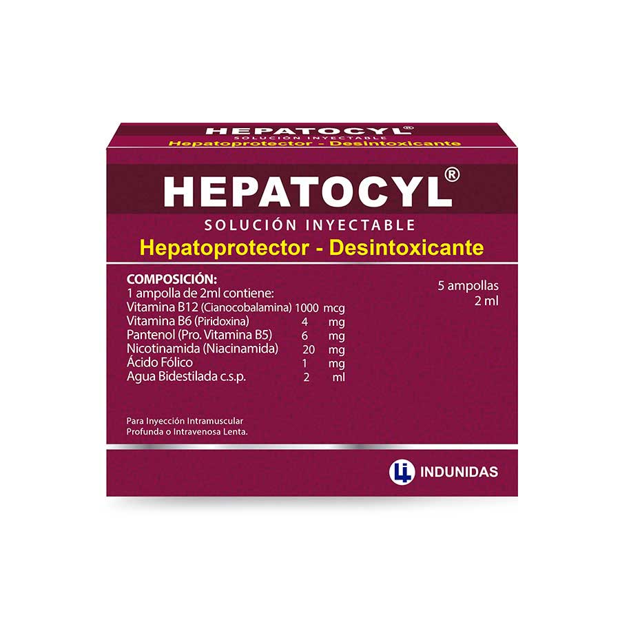 Imagen para Hepatocyl 1000mcg indunidas ampolla inyectable                                                                                   de Pharmacys