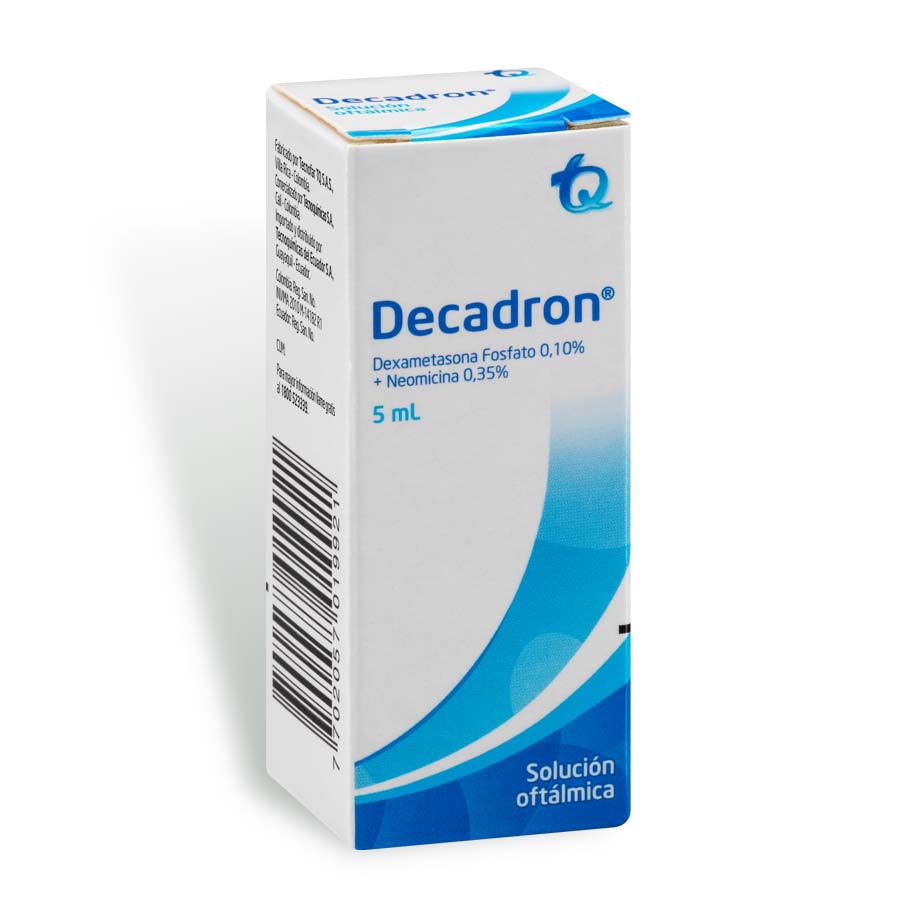 Imagen de Decadron 0.10/0.35% tecnoquimicas - marcas solución oftálmica