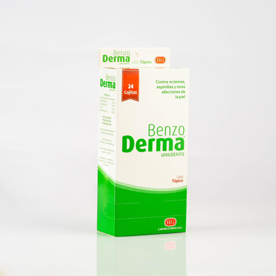 Imagen de Tratamiento de la piel benzo derma 6.0 mg ungüento x 24