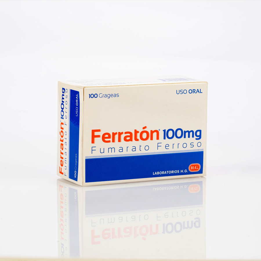 Imagen de Hierro ferraton 100 mg grageas x 100