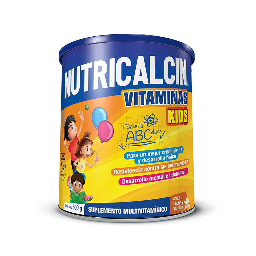 Imagen de Nutricalcin Vitamina Kids Vainilla En Polvo 500 g