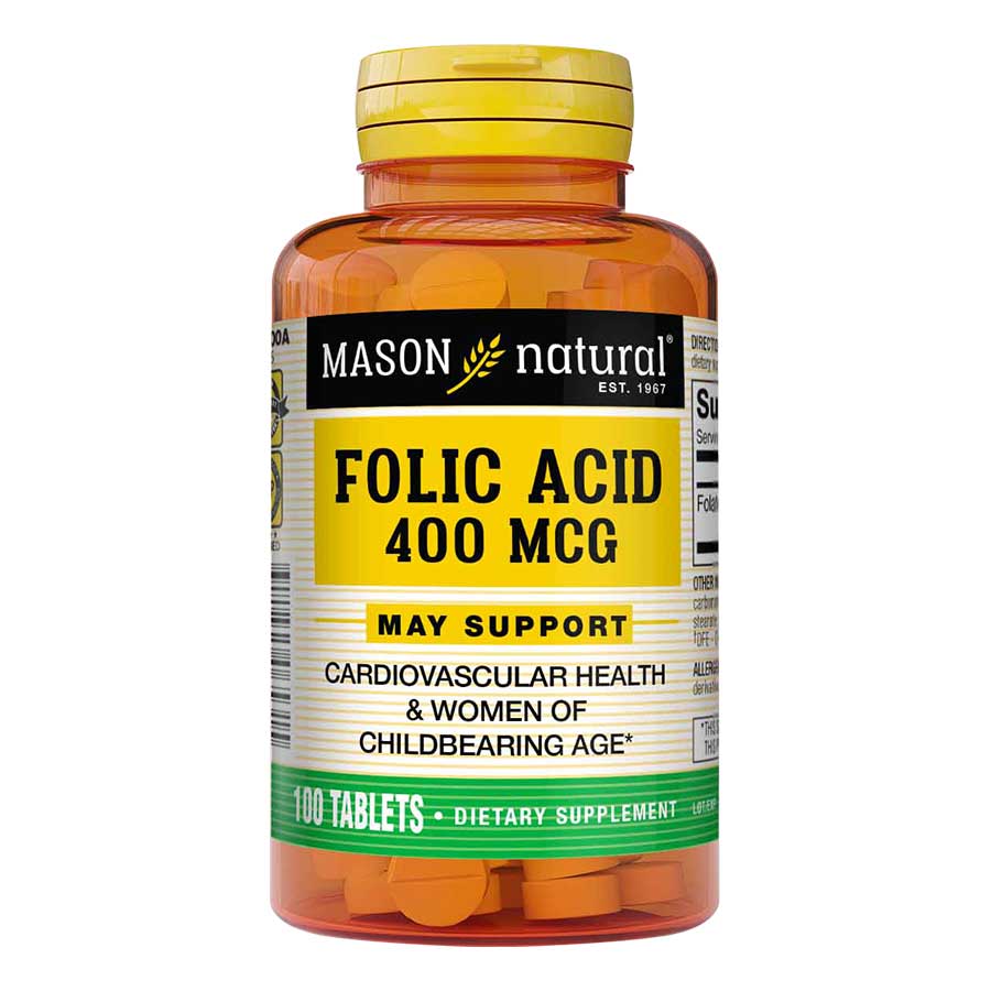 Imagen de Acido folico 400 mcg tableta x 100
