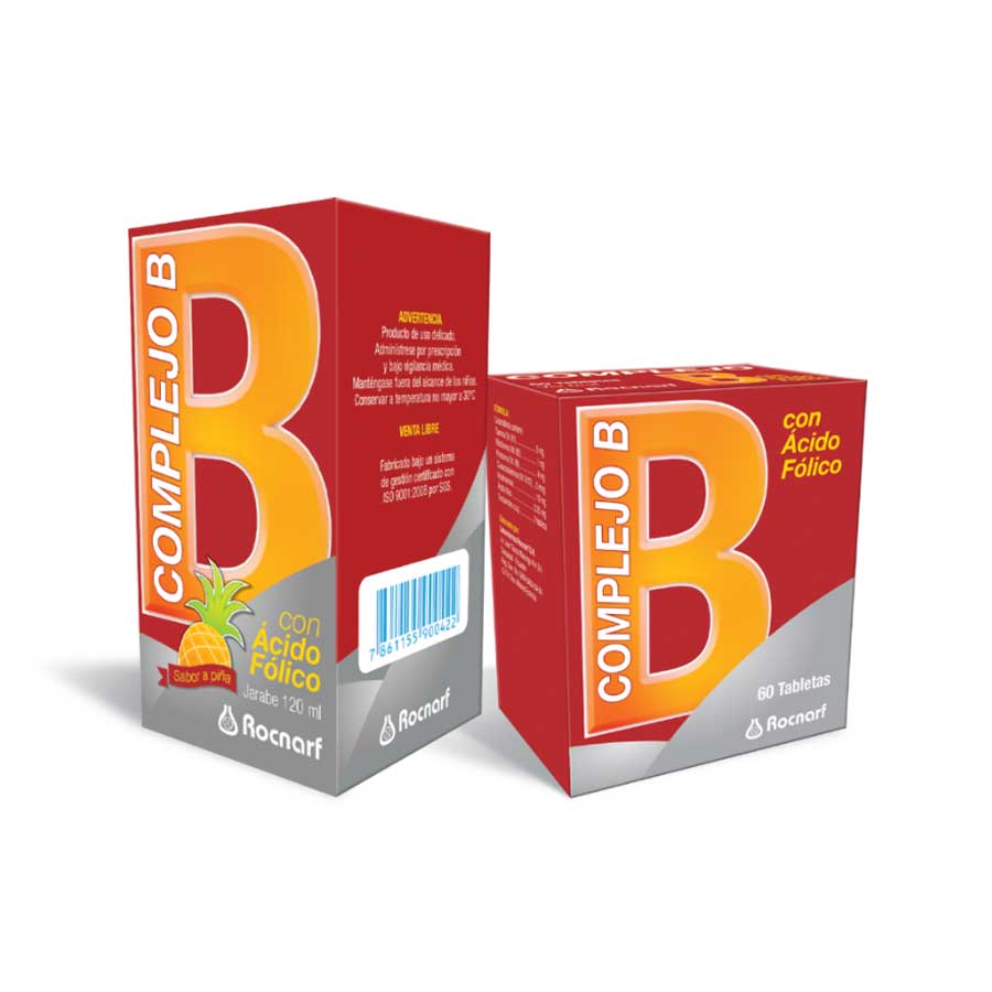 Imagen para Complejo b 5/1mg rocnarf tableta                                                                                                 de Pharmacys