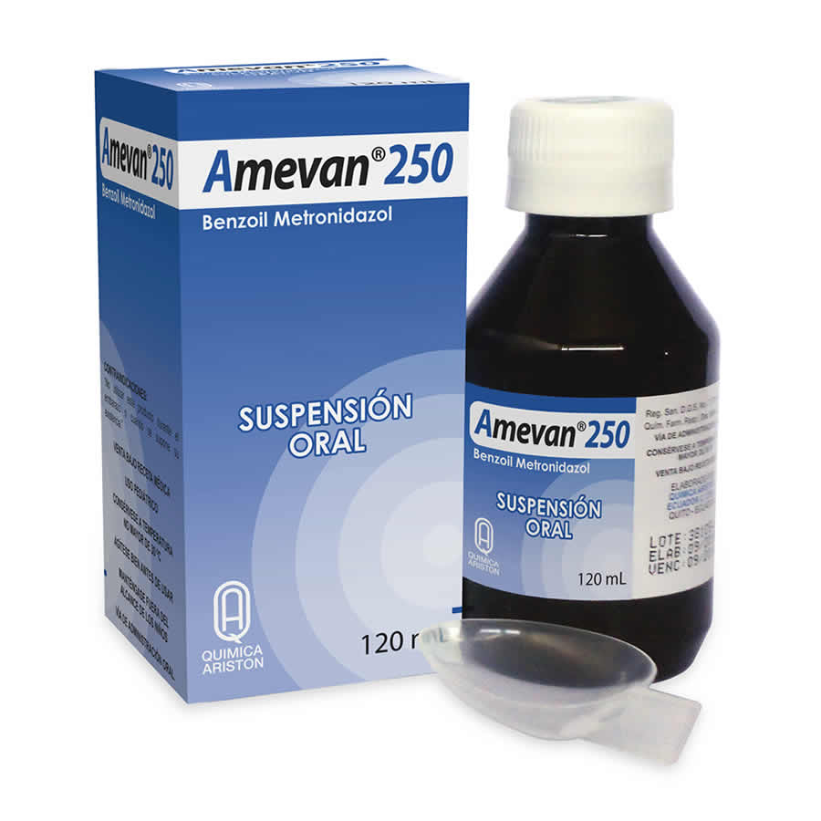 Imagen de Amevan 250mg/5ml dyvenpro farma comercial 3 suspensión