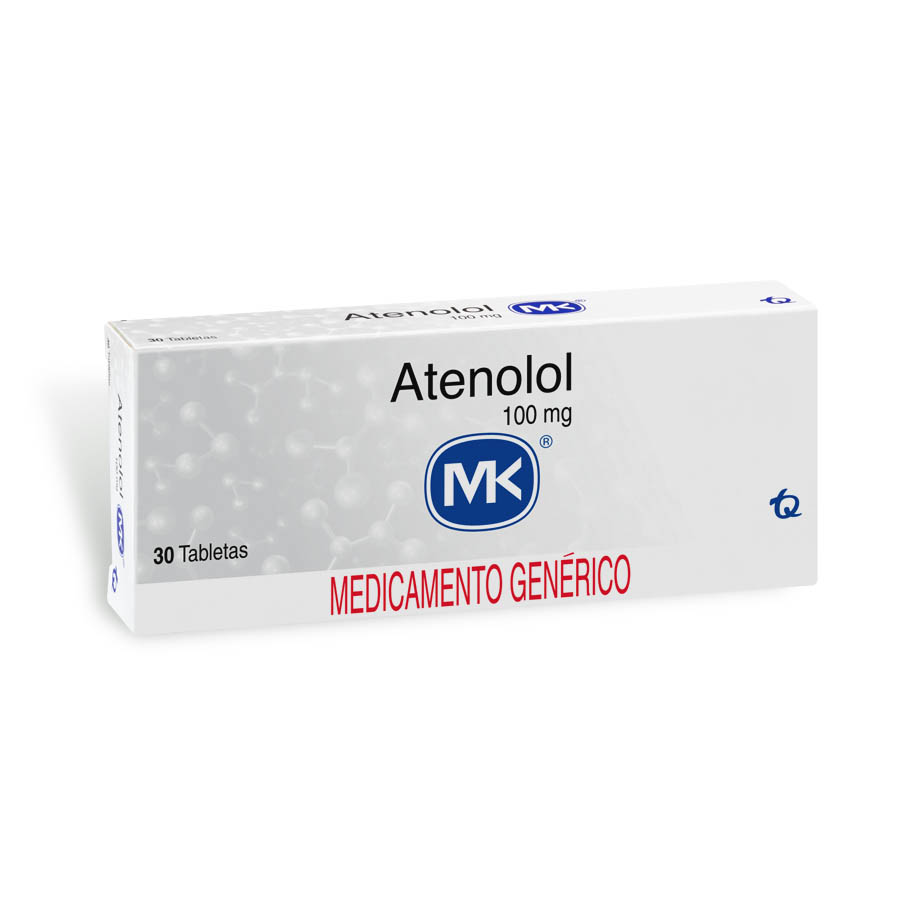 Imagen de Atenolol 100mg tecnoquimicas - genericos tableta