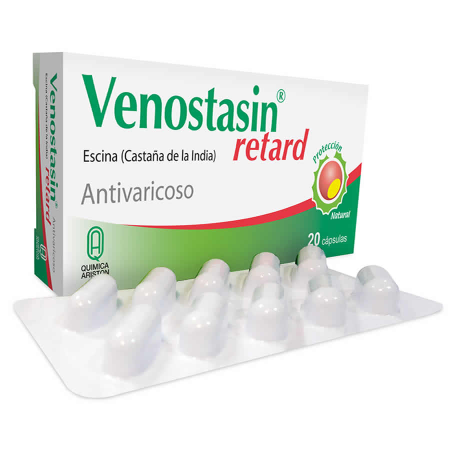 Imagen de  Antivaricoso VENOSTASIN 300 mg Cápsulas x 20