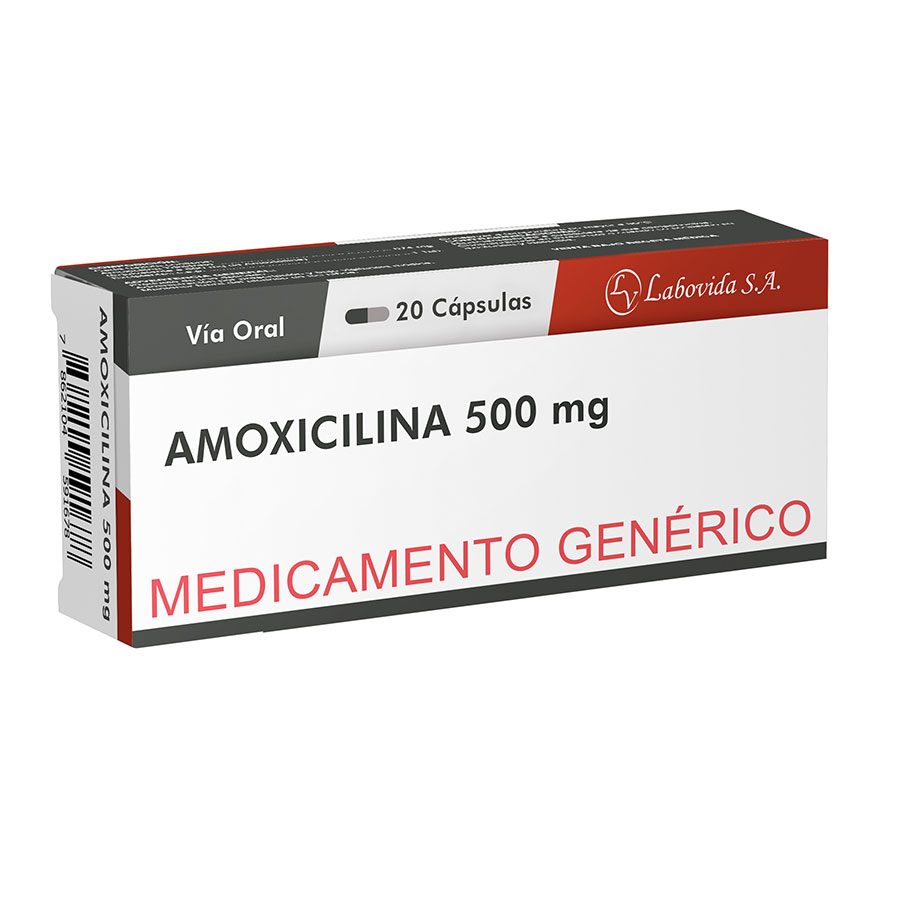 Imagen para  AMOXICILINA 500 mg LABOVIDA x 20 Cápsulas                                                                                      de Pharmacys