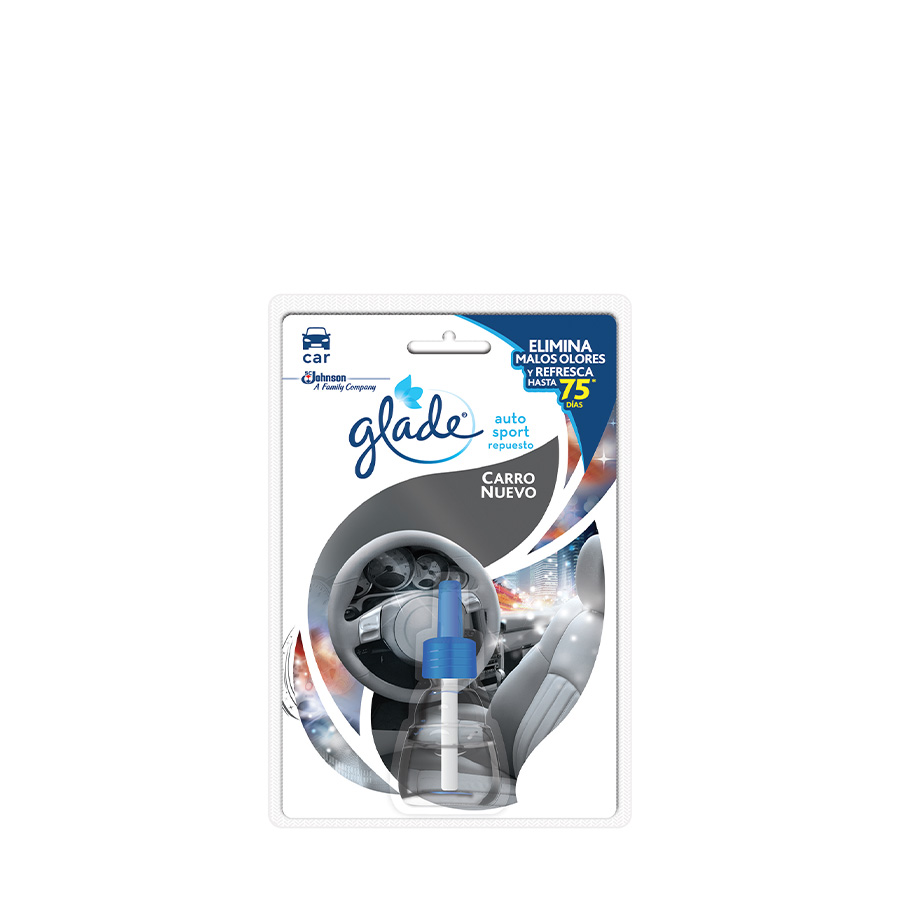 Imagen de  Ambientador GLADE Auto Carro Nuevo Repuesto 15621 Auto Carro Nuevo 7 ml