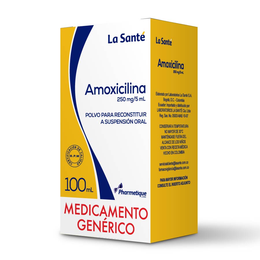 Imagen de  AMOXICILINA 250 mg Suspensión