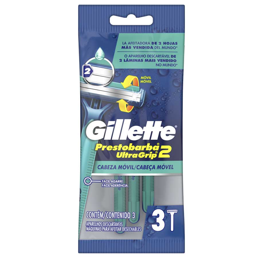 Imagen de Afeitadora gillette ultra grip 3 unidades