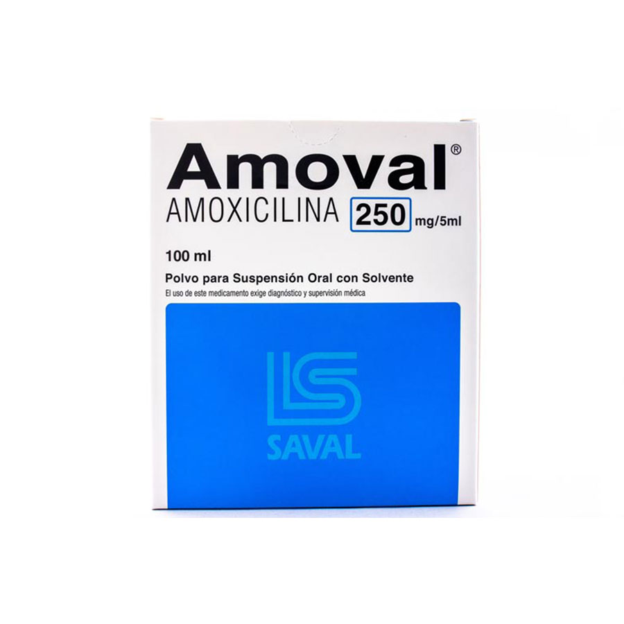 Imagen de  AMOVAL 250 mg/5 ml ECUAQUIMICA Suspensión