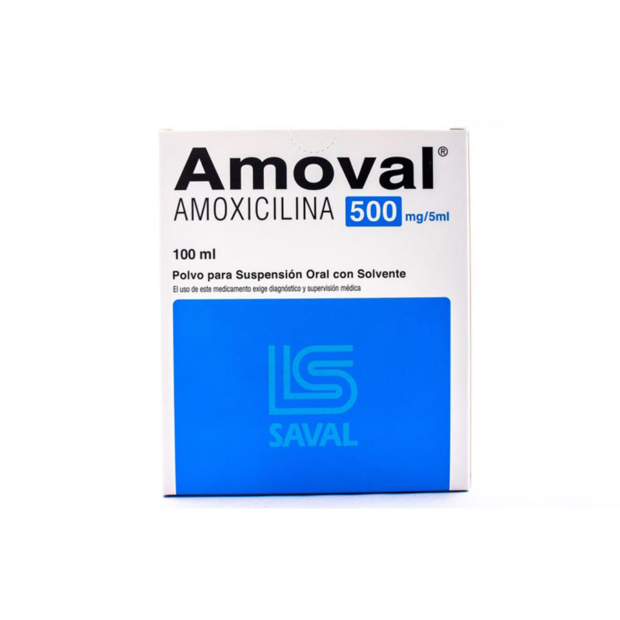 Imagen de  AMOVAL 500 mg/5 ml ECUAQUIMICA Suspensión