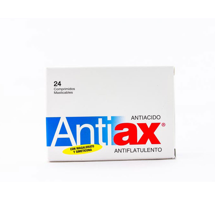 Imagen de Antiácido antiax 480 mg x 100 mg tableta masticable x 24