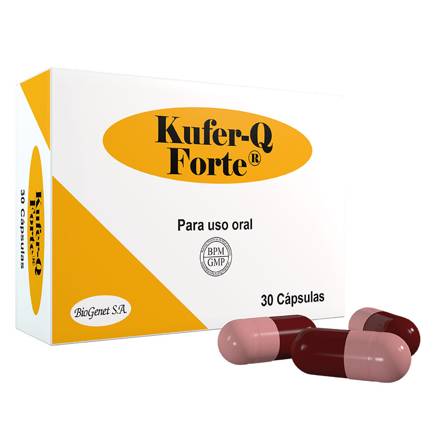 Imagen de  KUFER-Q Forte 140 mg x 10 mg Cápsulas x 30