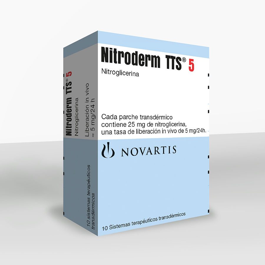 Imagen de  NITRODERM-TTS 250 mg NOVARTIS x 10 Liberación Transdérmica