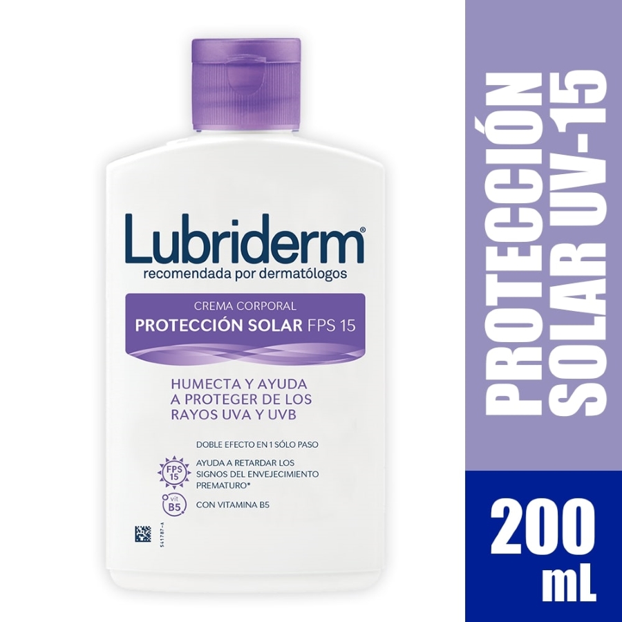 Imagen de Crema humectante lubriderm crema corporal fps 15 200 ml
