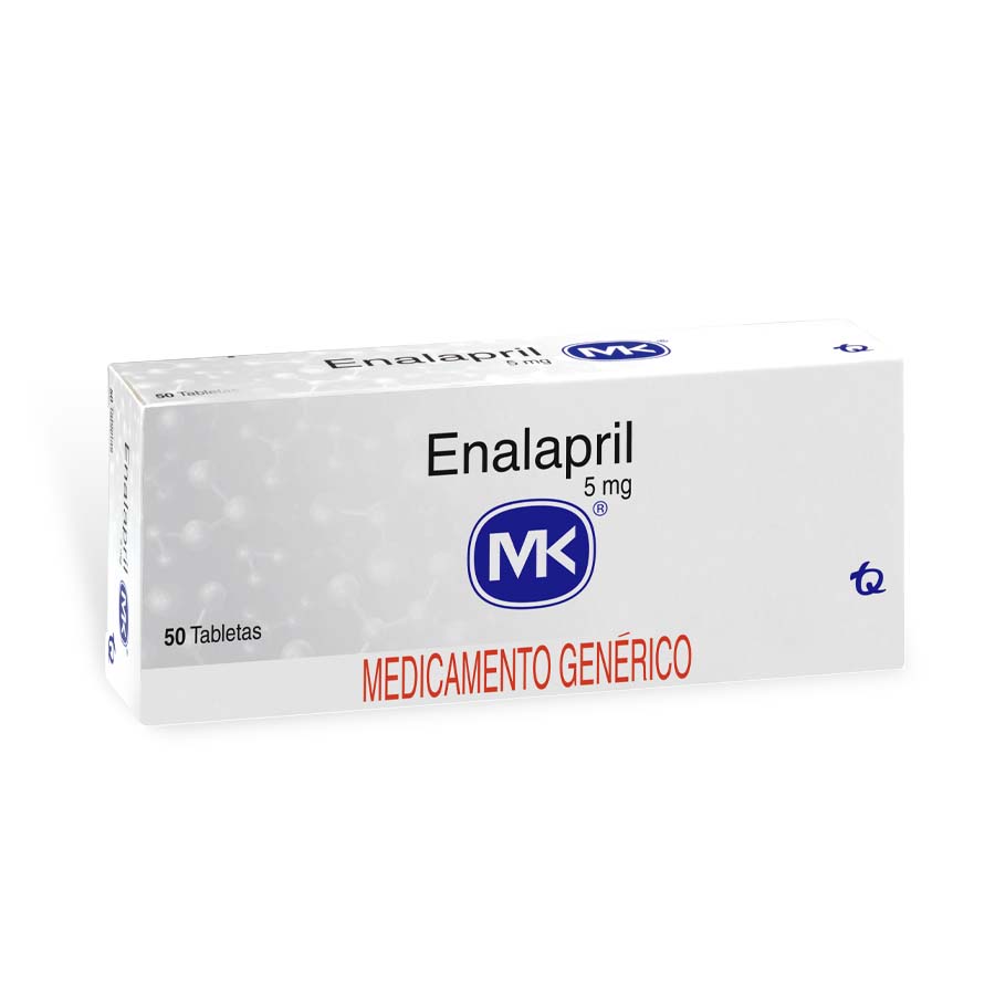 Imagen para  ENALAPRIL 5 mg TECNOQUIMICAS x 50 Tableta                                                                                       de Pharmacys