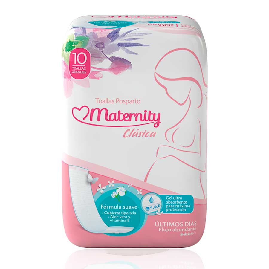 Imagen de Toalla Sanitaria Maternity Maxi 10 Unidades