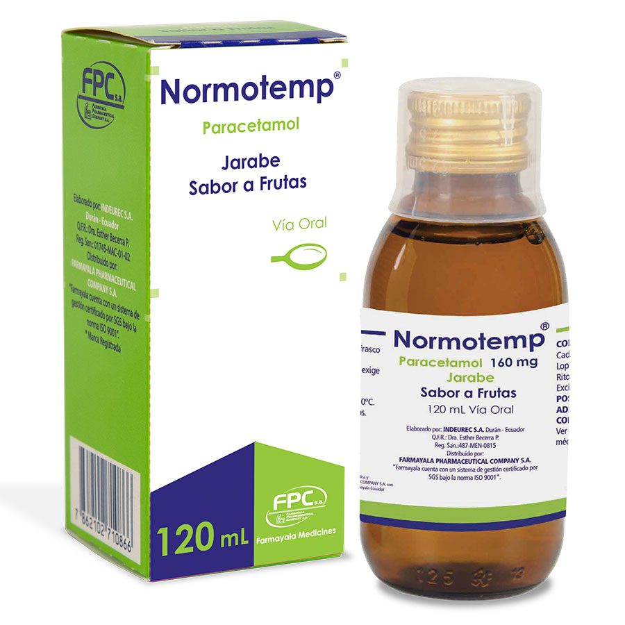 Imagen de  NORMOTEMP 160mg/5ml FARMAYALA Jarabe