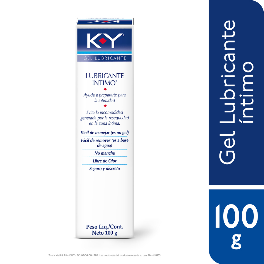 Imagen de  Gel lubricante K-Y para resequedad vaginal 100 gr