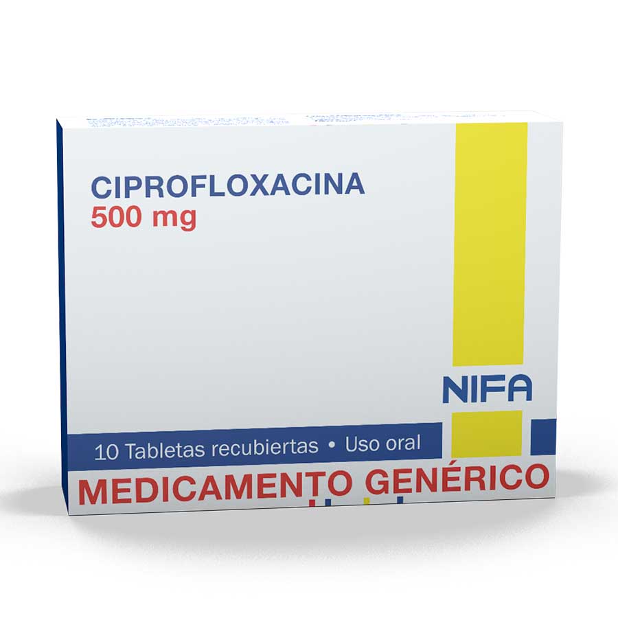 Imagen para  CIPROFLOXACINA 500 mg GARCOS x 10 Tableta Recubierta                                                                            de Pharmacys