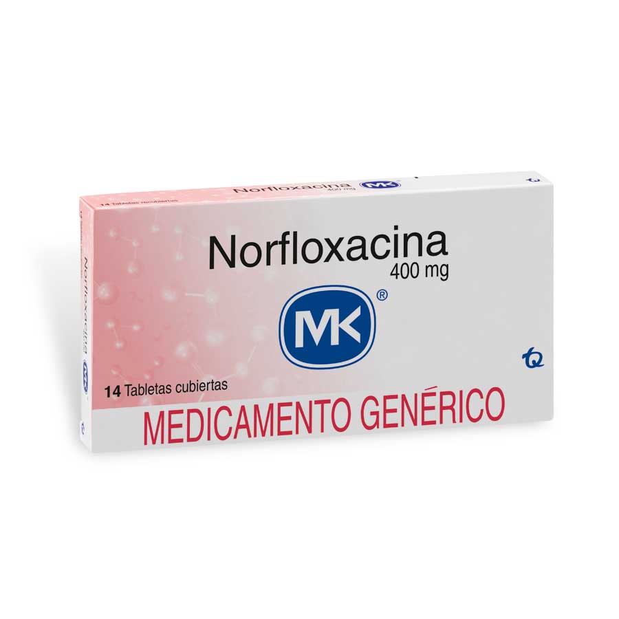 Imagen de Norfloxacino 400mg tecnoquimicas - genericos tableta recubierta