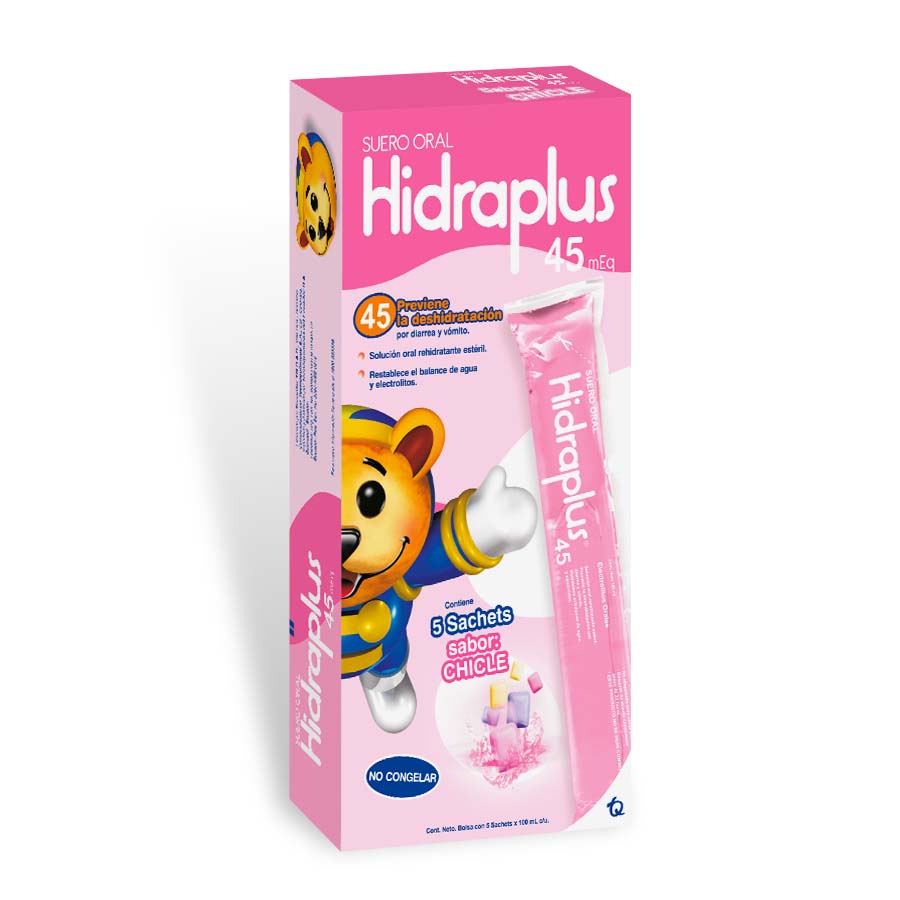 Imagen de Hidraplus 45 meq chicle solución oral x 5
