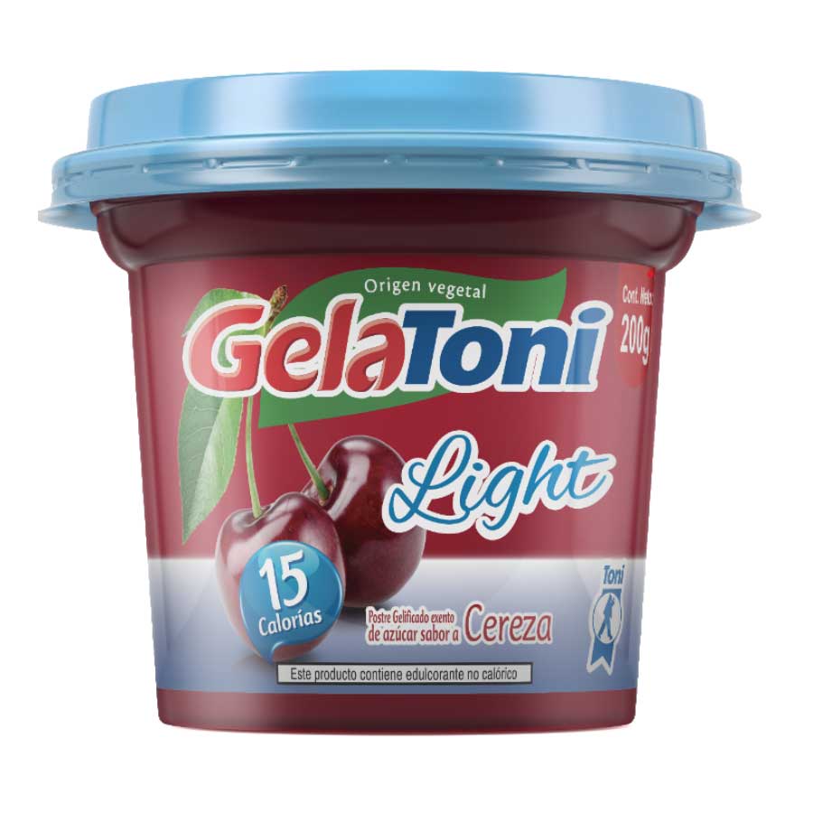 Imagen de Gelatina gelatoni light cereza 200 g