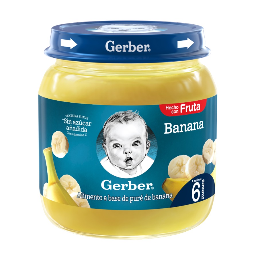 Imagen de  Compota Infantil GERBER Plátano 18865 113 g