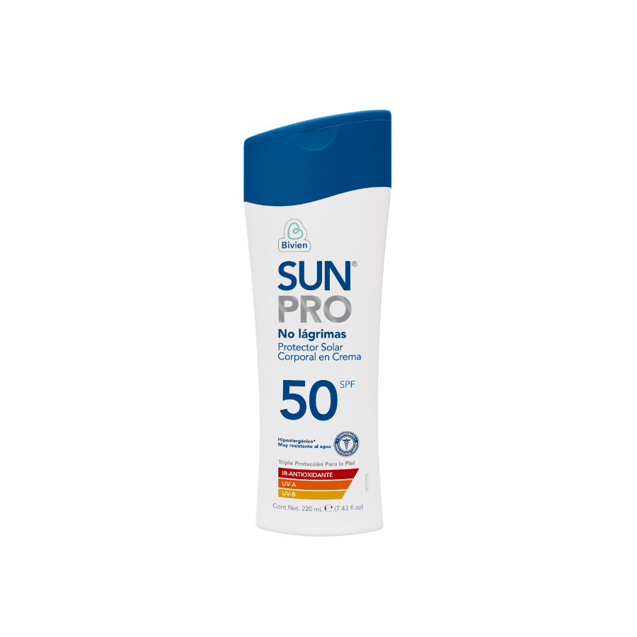 Imagen de Protector solar sun pro no lágrimas hipoalergénicio fps 50 220 ml