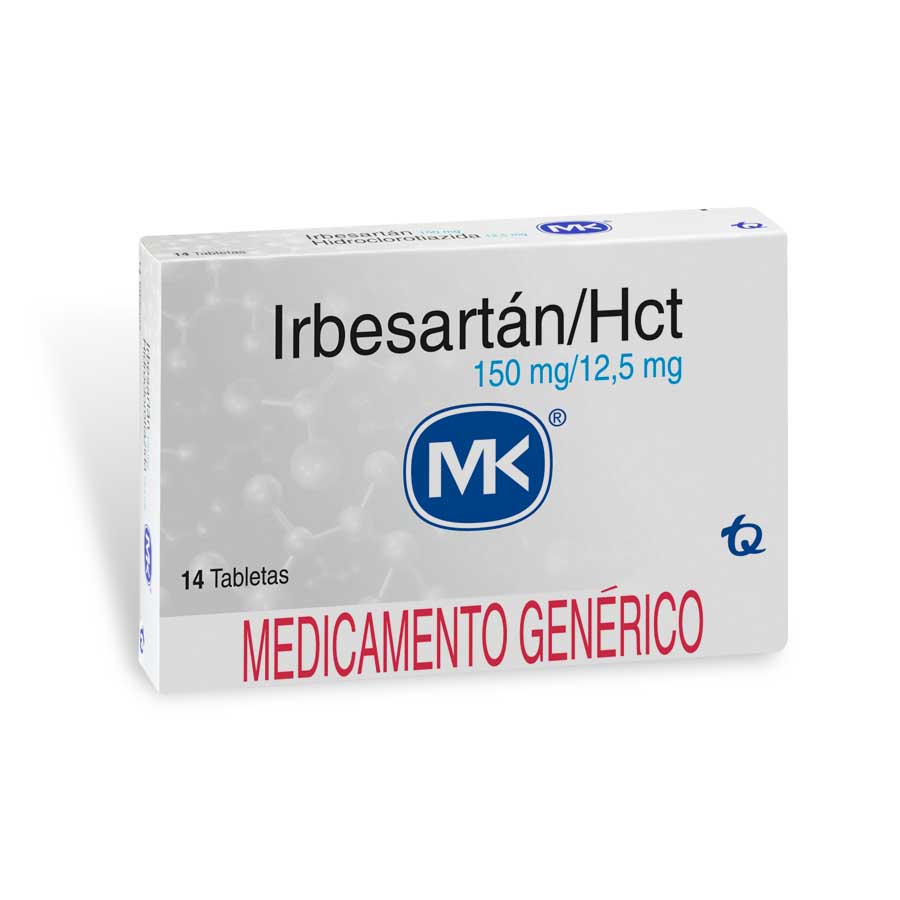 Imagen para  IRBESARTAN 150 mg x 12,5 mg TECNOQUIMICAS x 14 Tableta                                                                          de Pharmacys