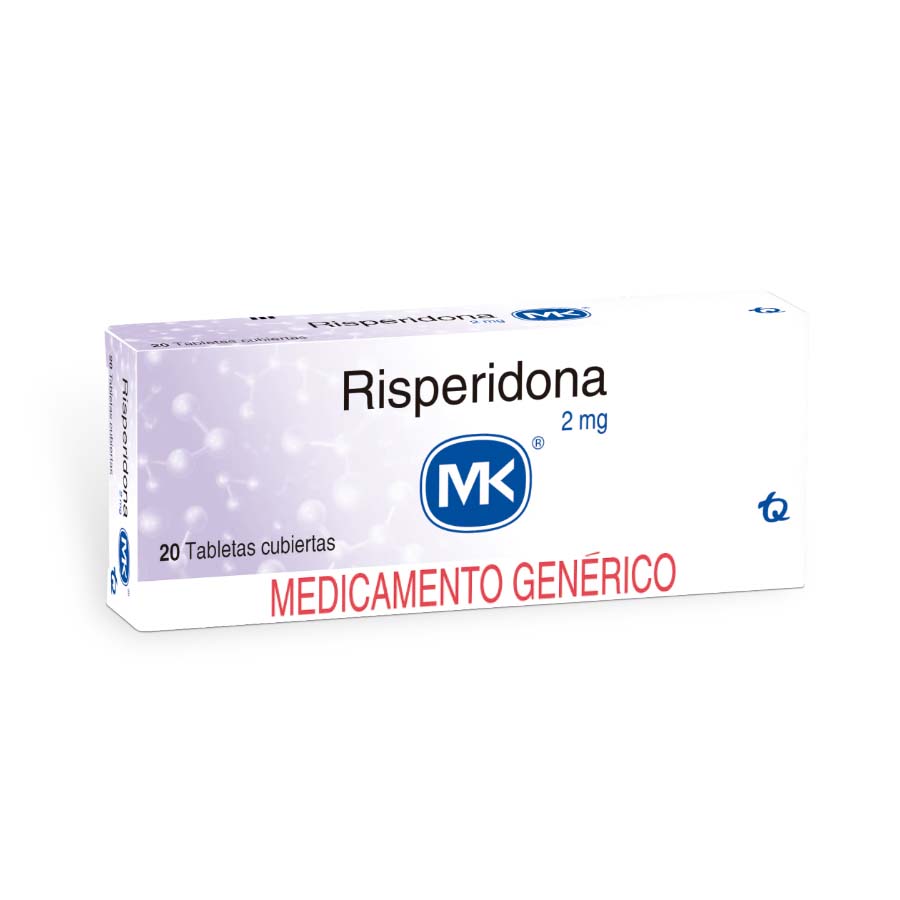 Imagen de Risperidona 2mg tecnoquimicas - genericos tableta