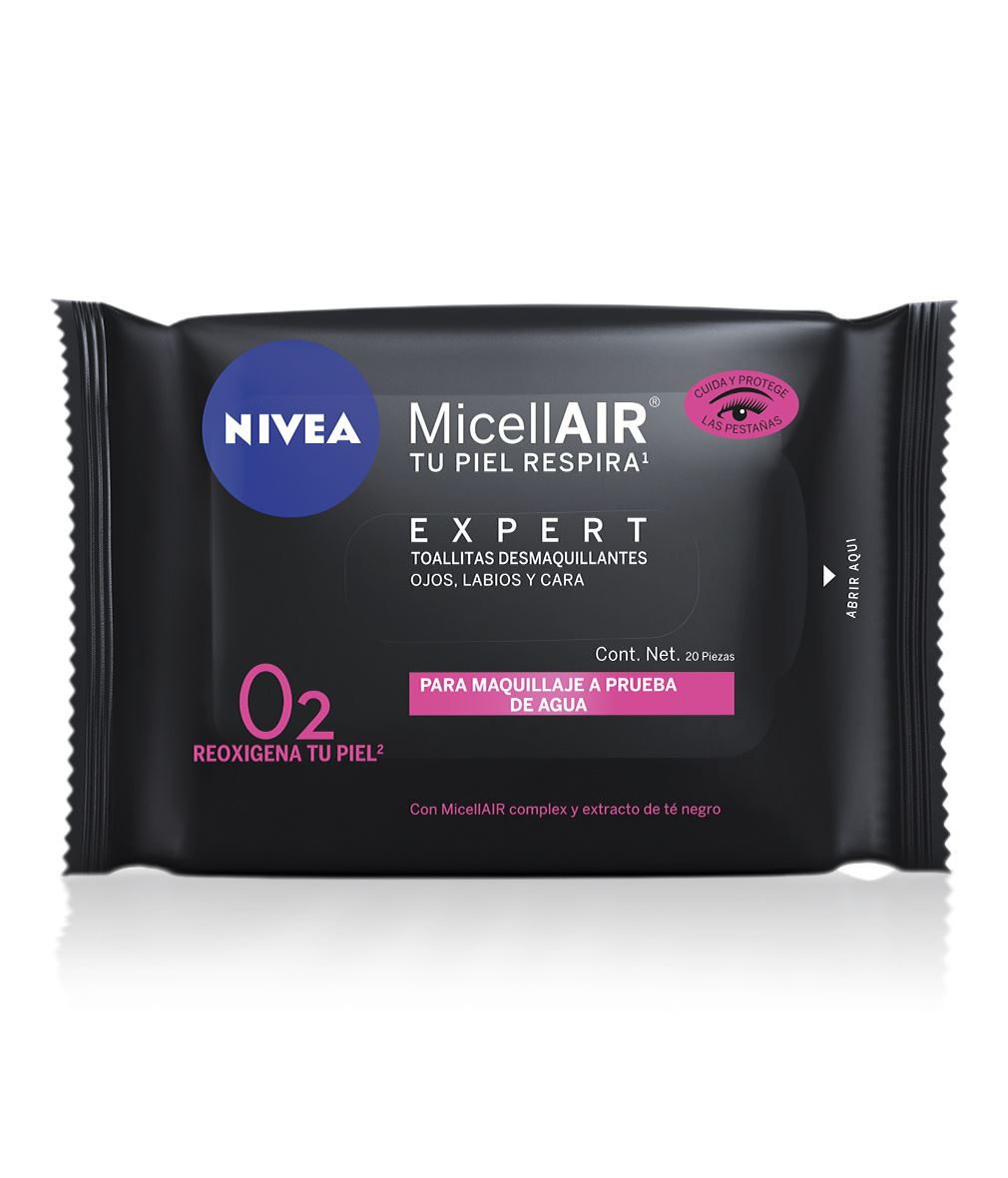 Imagen de Toallita desmaquillante nivea micellair 20 unidades