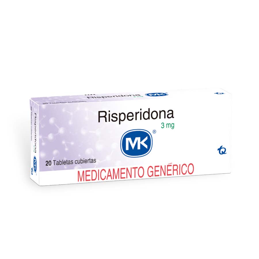 Imagen de  RISPERIDONA 3 mg TECNOQUIMICAS x 20 Tableta