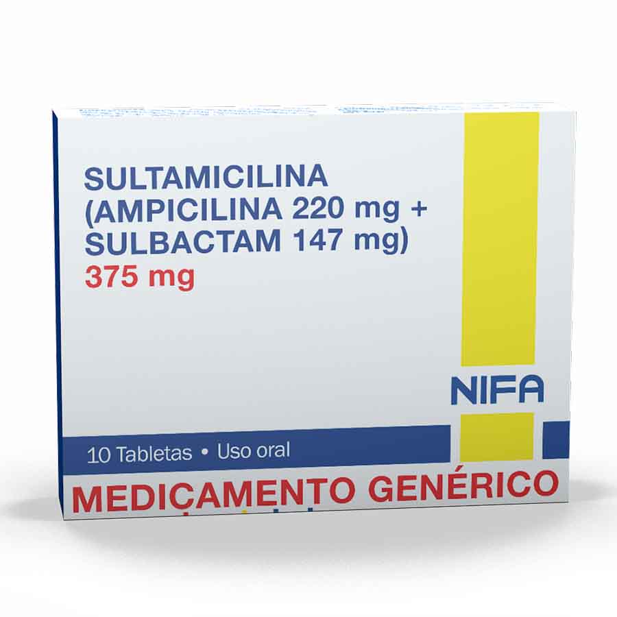 Imagen de  SULTAMICILINA 220 mg x 147 mg GARCOS x 10 Tableta