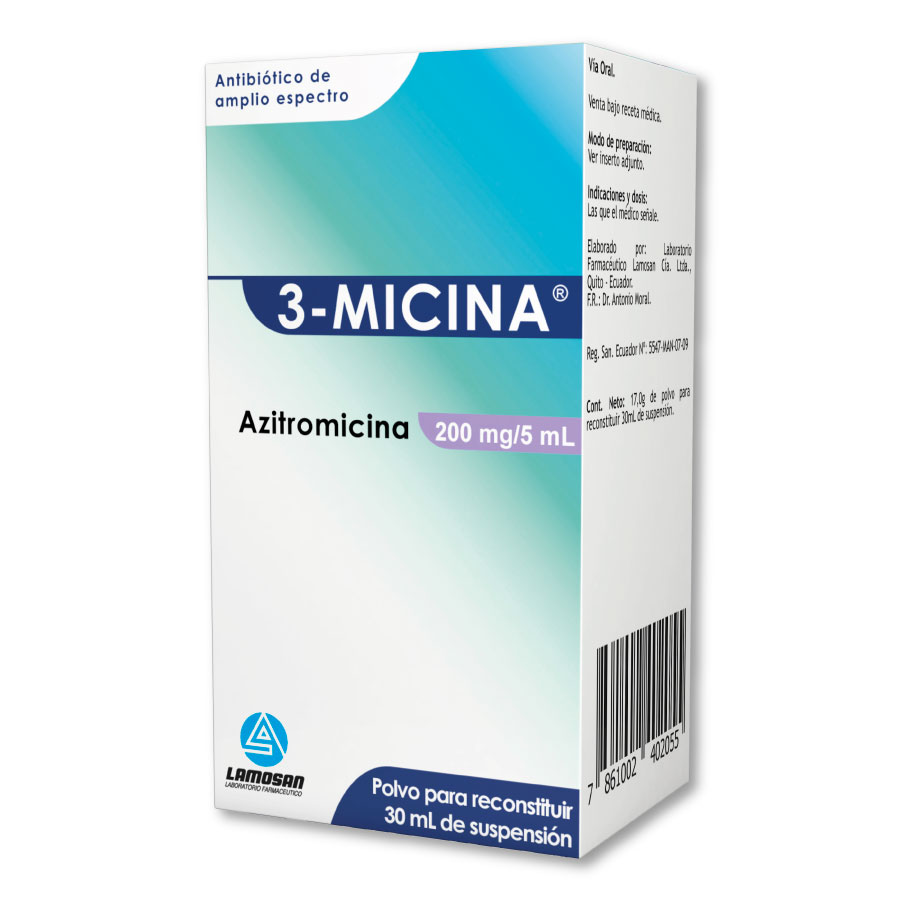 Imagen de 3-micina 200mg/5ml lamosan suspensión
