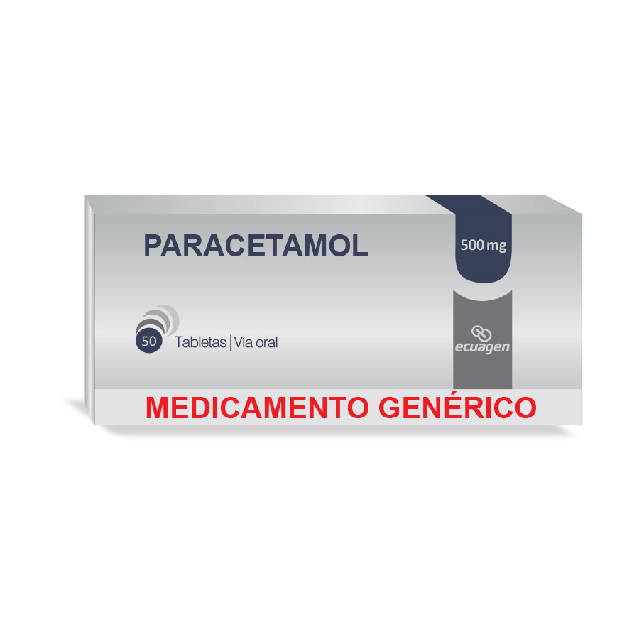 Imagen de  PARACETAMOL 500 mg ECUAGEN x 50 Tableta