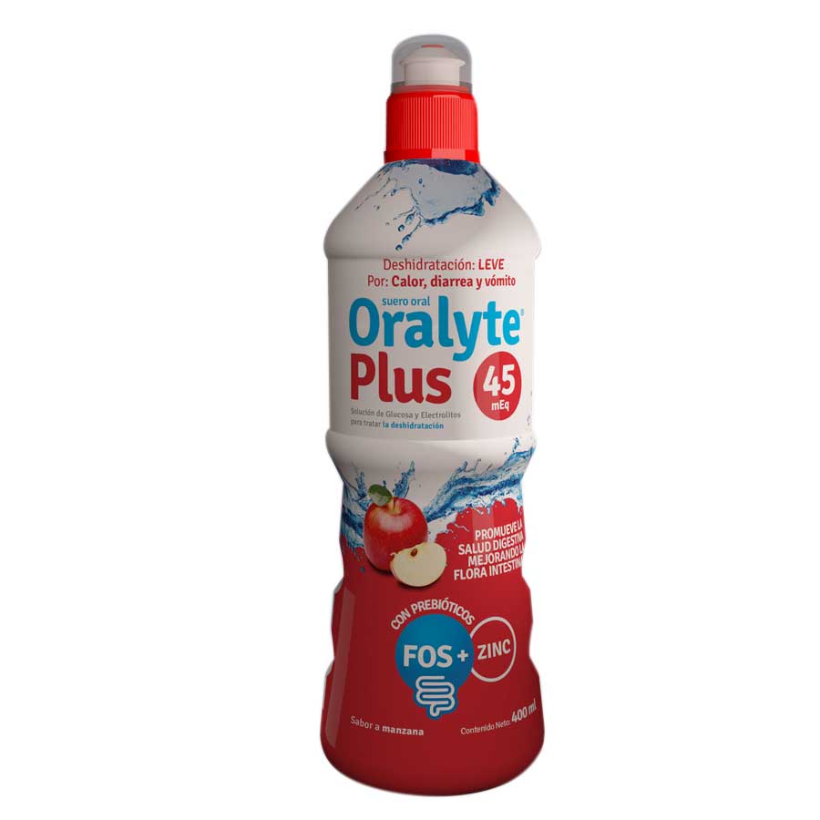 Imagen de Oralyte plus 45 meq manzana solución oral 400 ml