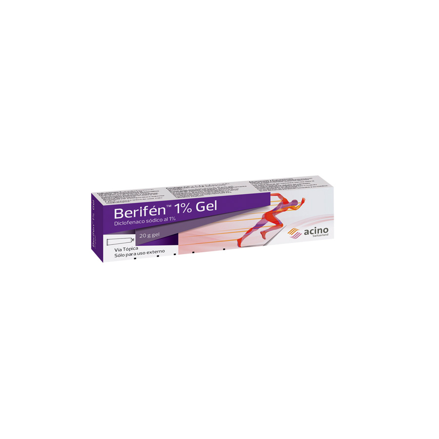 Imagen de Antiinflamatorio no esteroideo berifen 1% gel 20 g